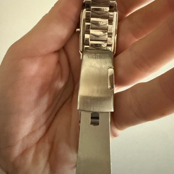 Michael Kors Silver Rectangular Watch - Picture 2 of 5
